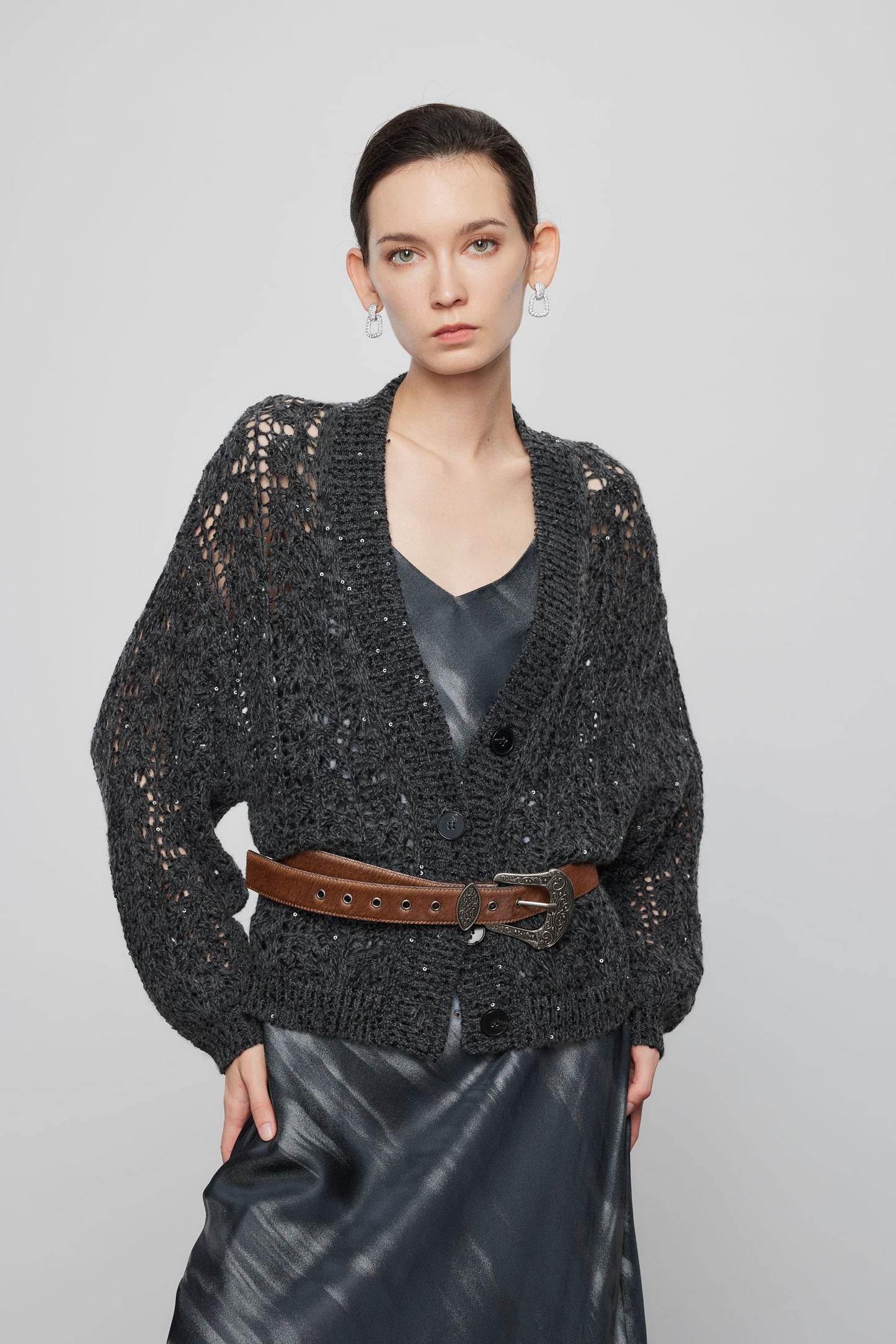 Artisanal Crochet Cashmere Cardigan