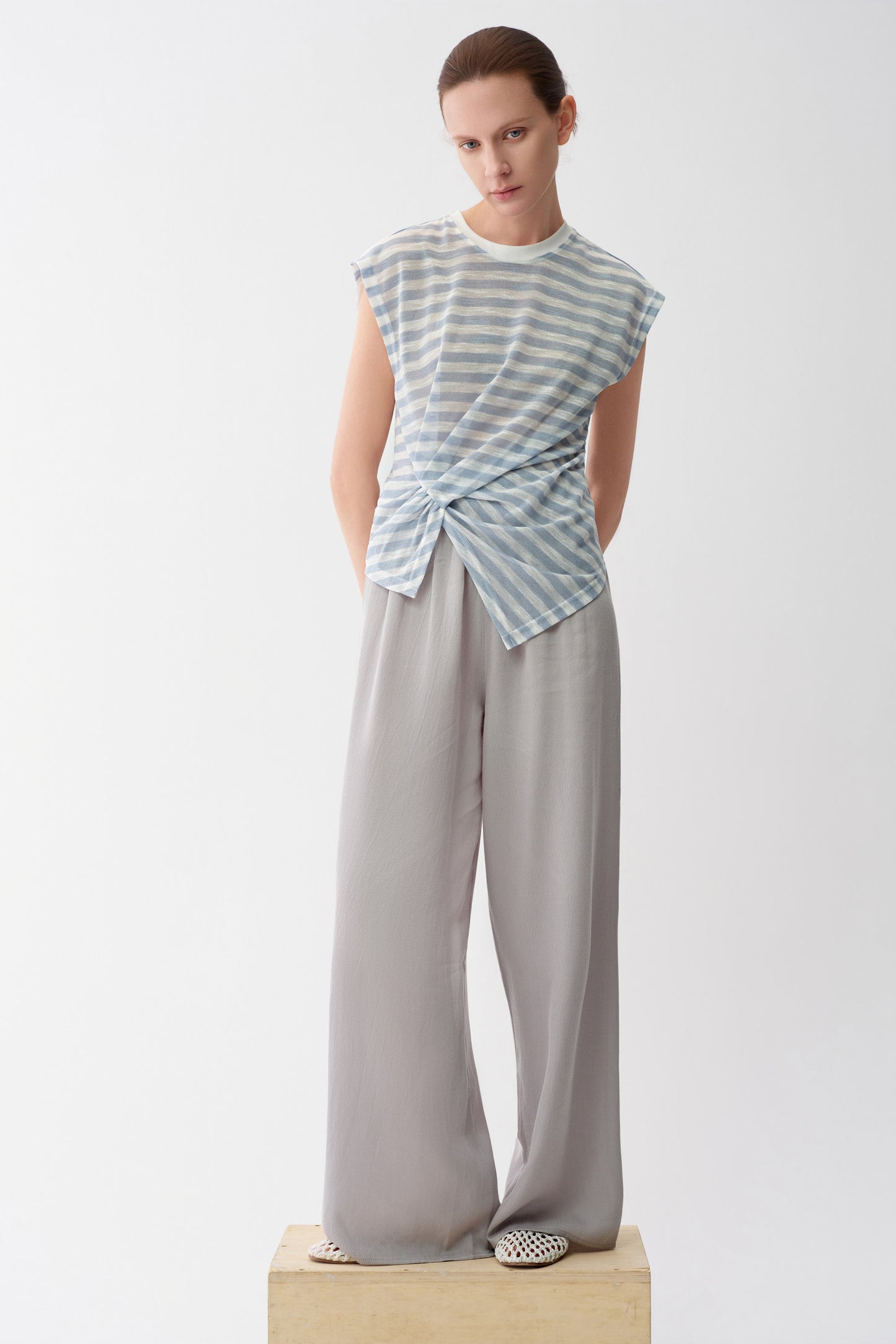 Draped Tencel Pants