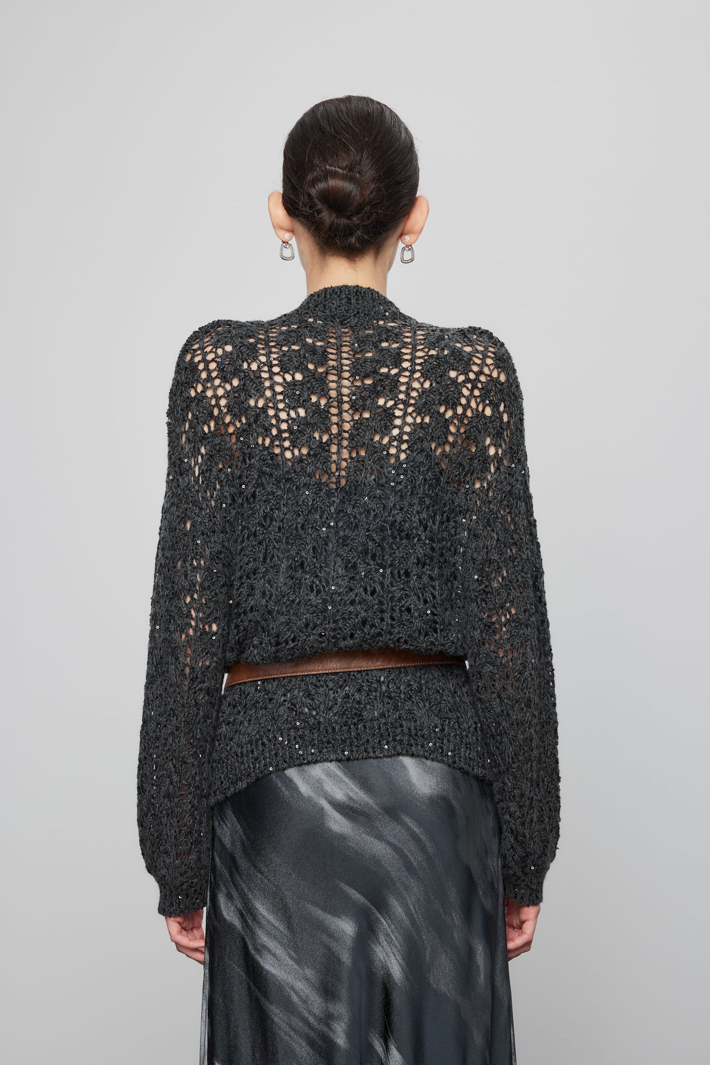 Artisanal Crochet Cashmere Cardigan