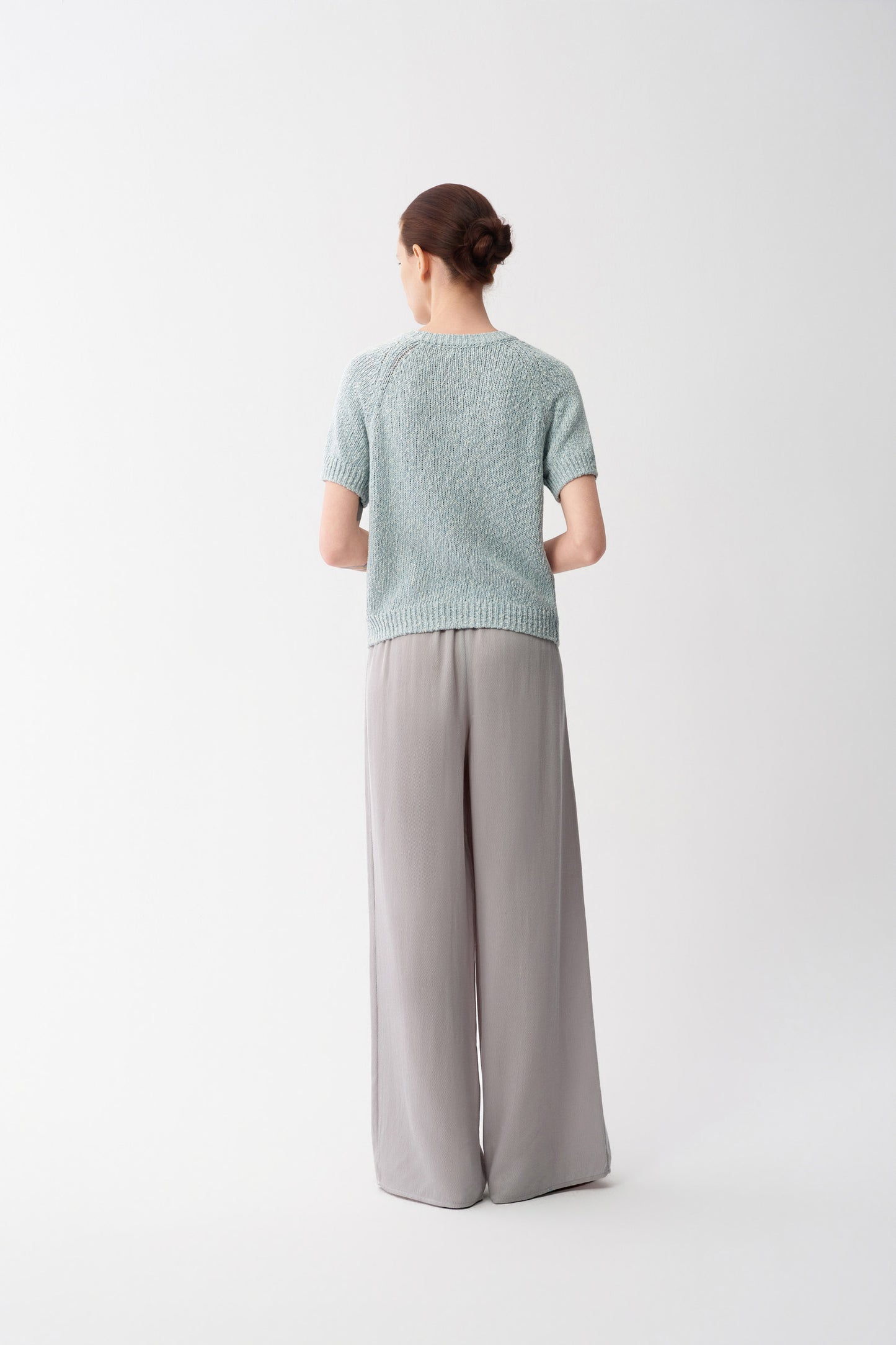 Slub Cotton Short-Sleeve Top