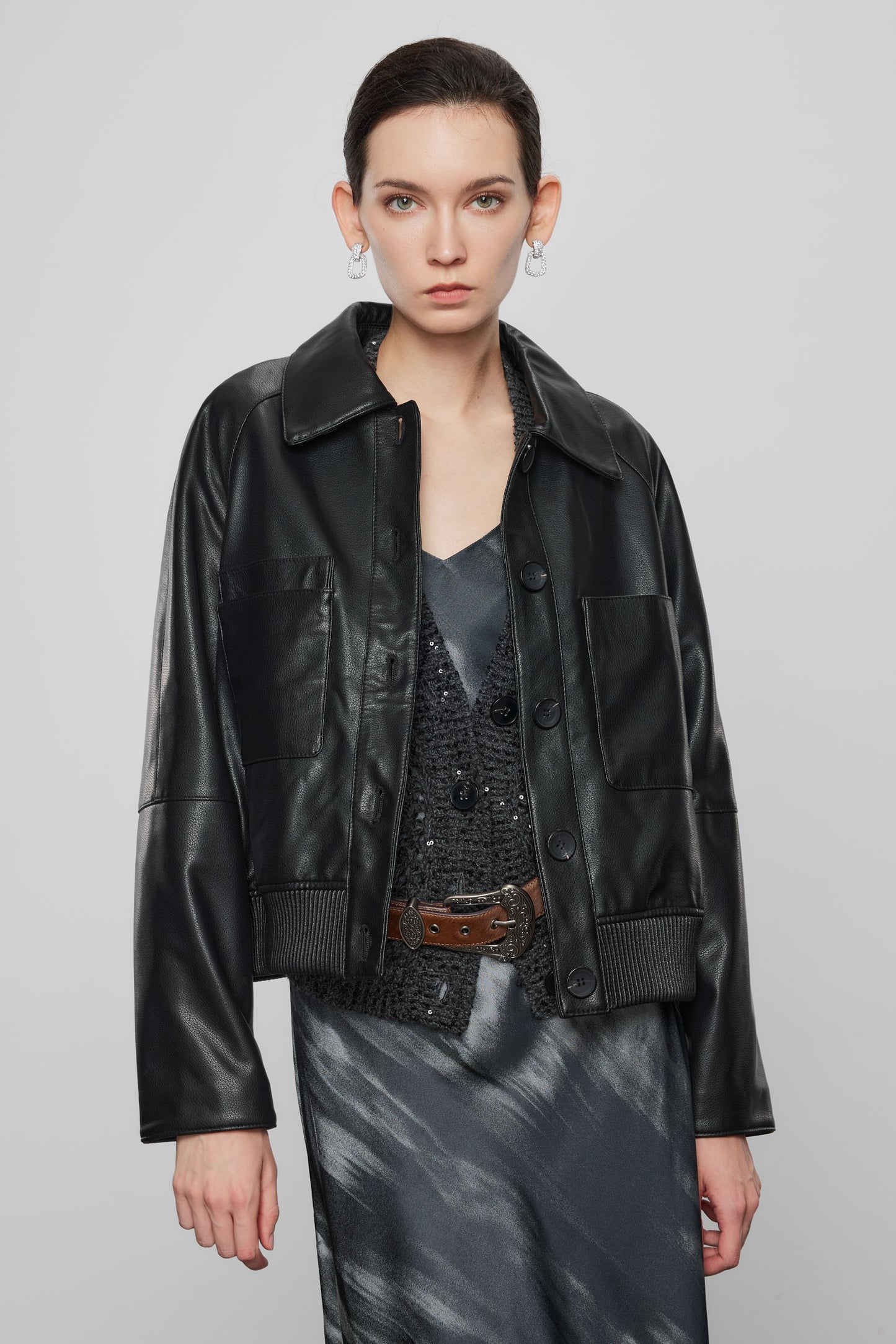 Pocket Leather Jacket