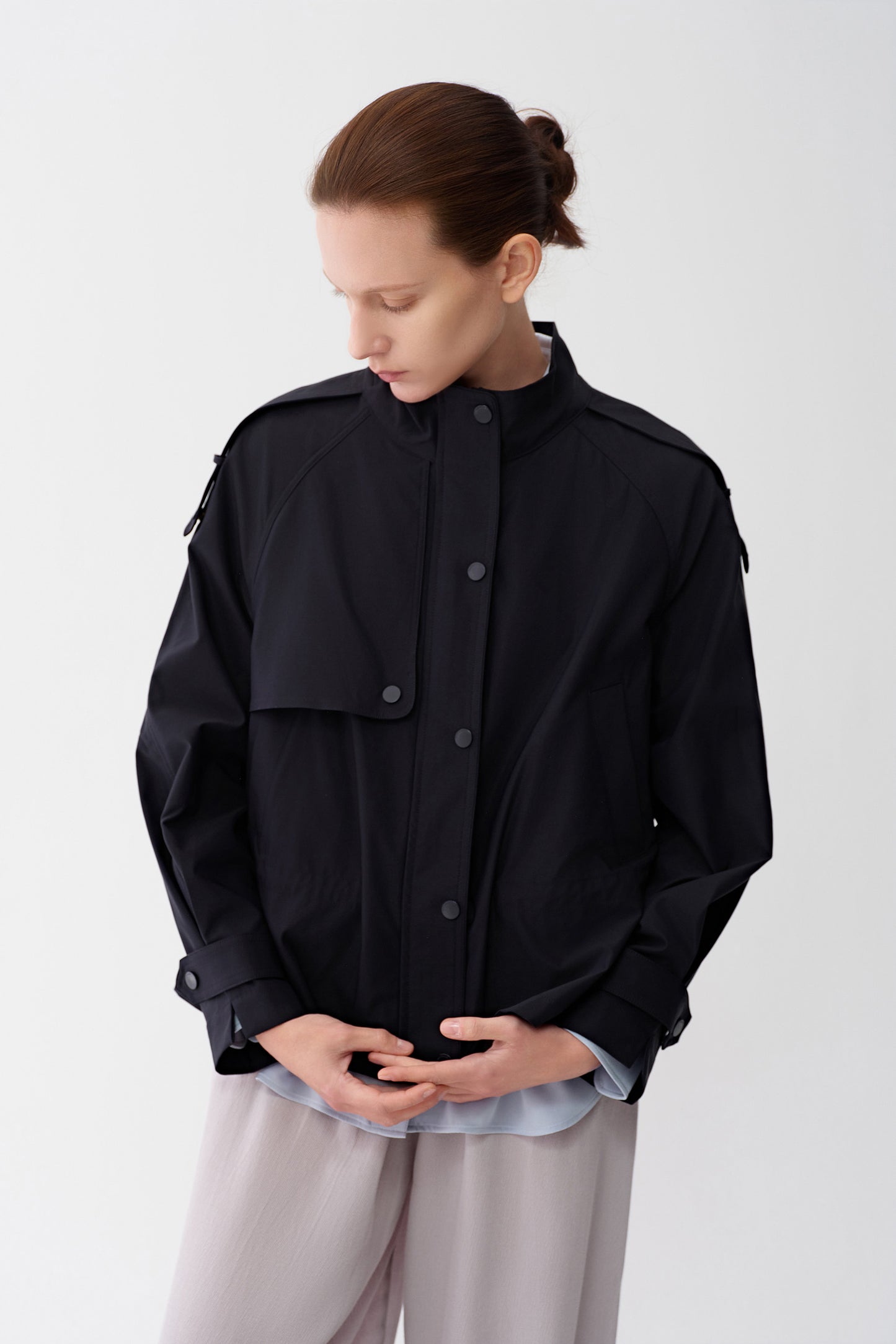 Cinched Short Trench
