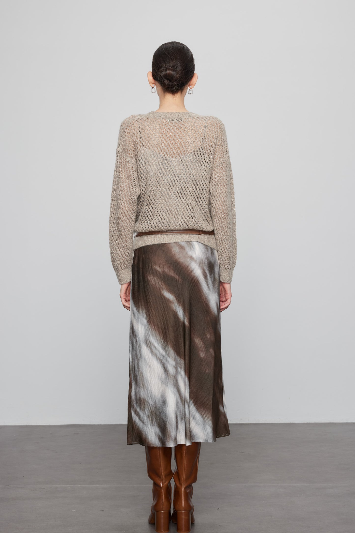 Sequined and Cutout Cardigan