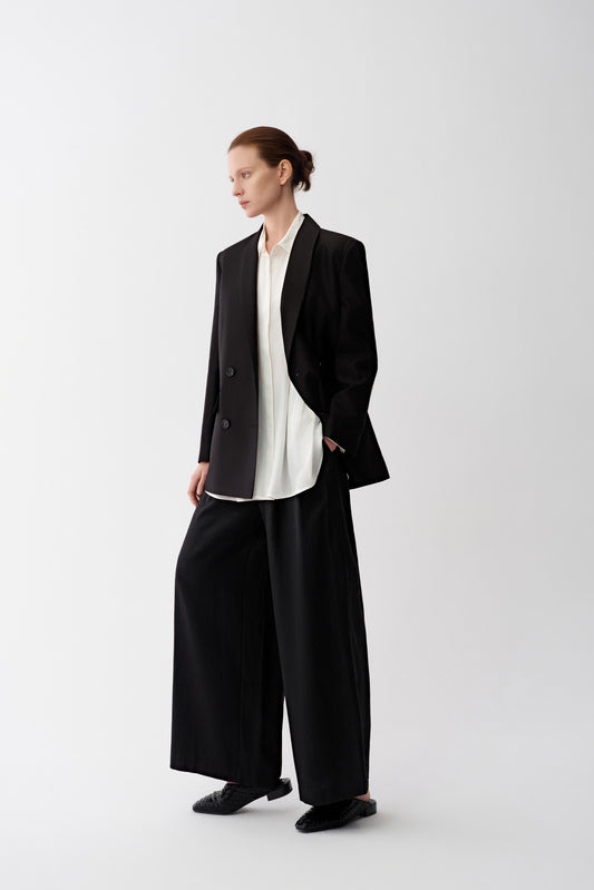 Boxy Shawl Blazer
