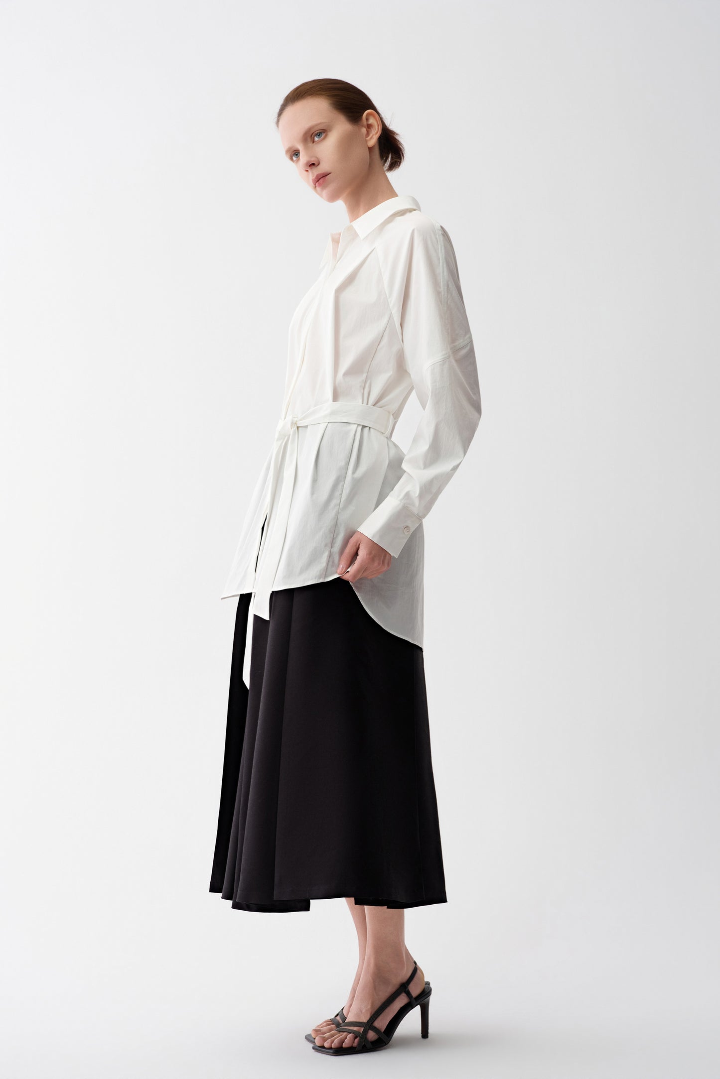 Belted Raglan Shirt