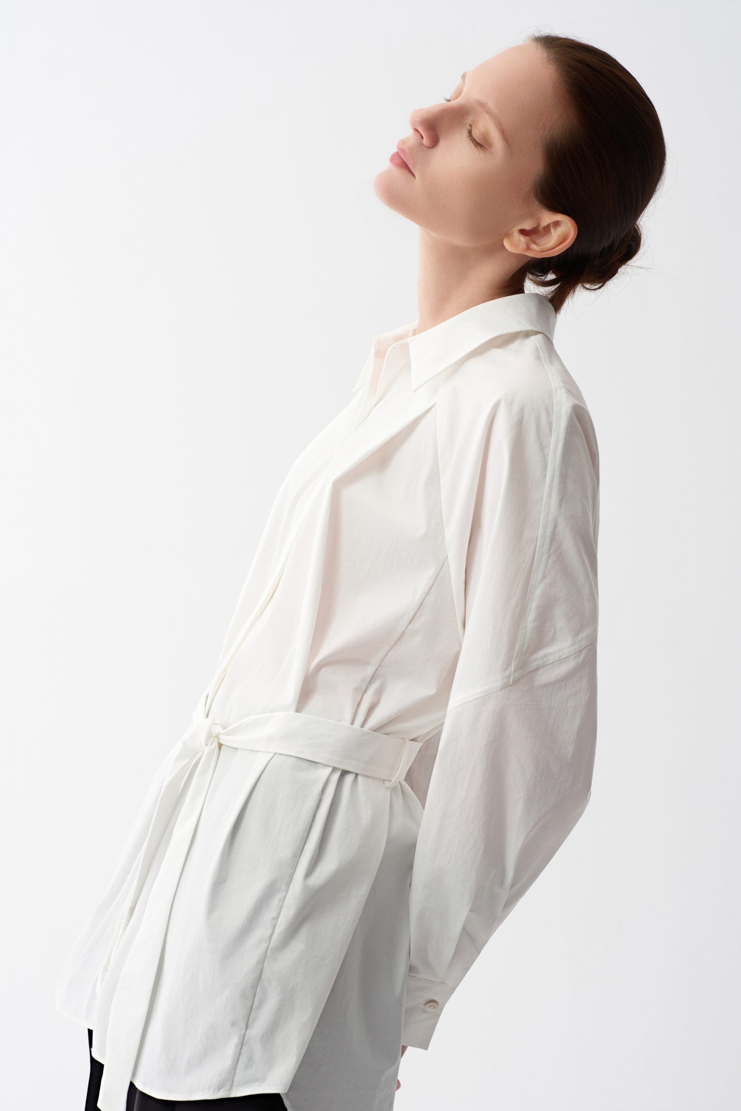 Belted Raglan Shirt
