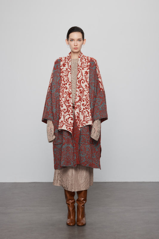 Ethnic Inspired Cashmere Coat