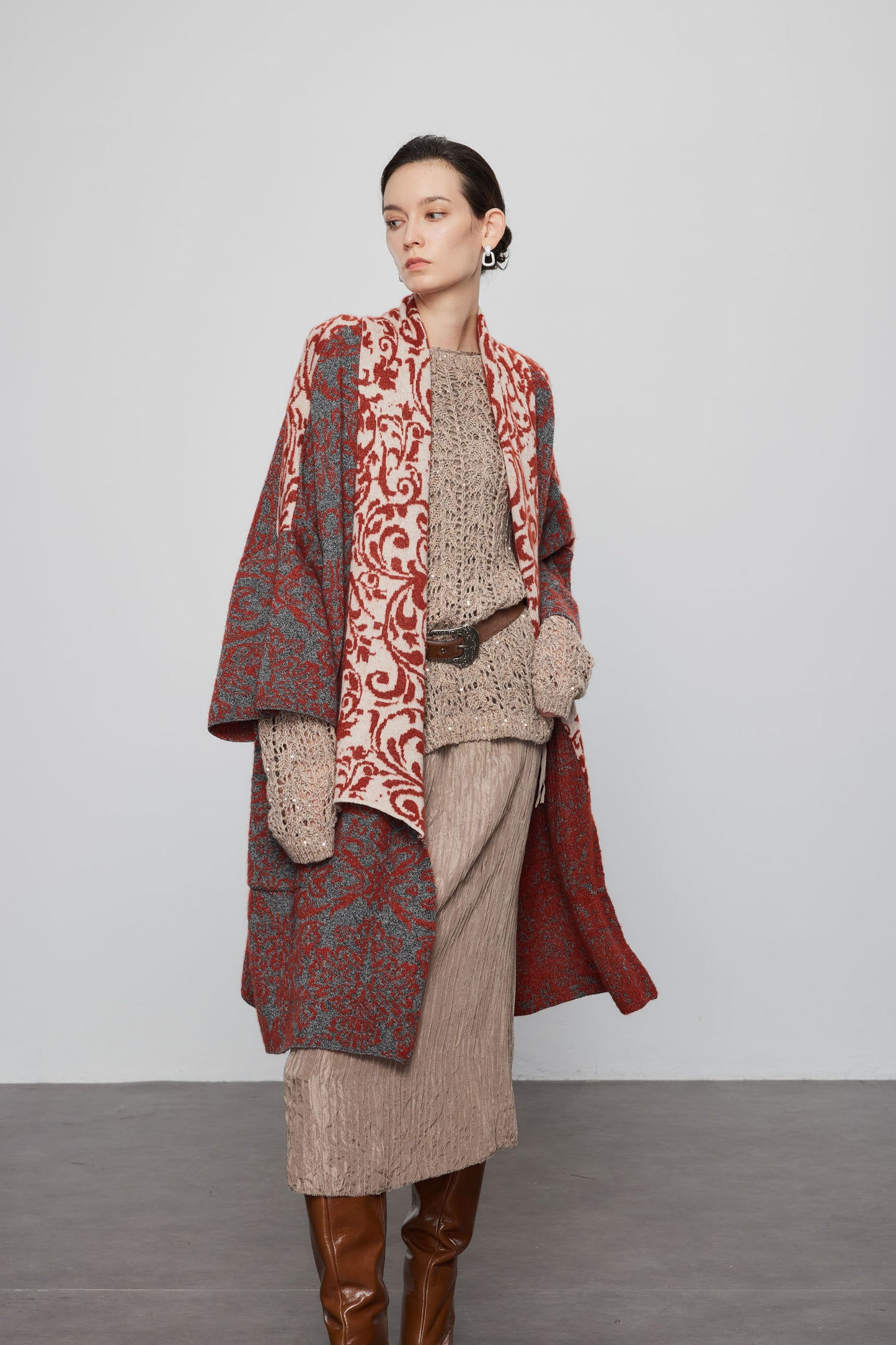 Ethnic Inspired Cashmere Coat