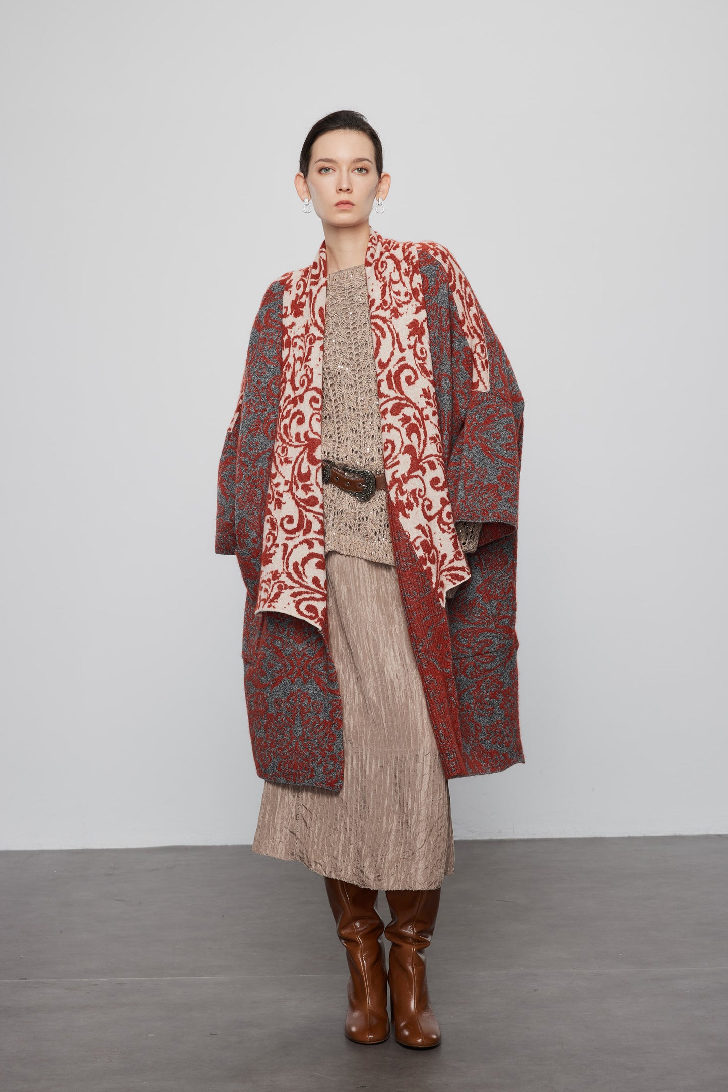 Ethnic Inspired Cashmere Coat