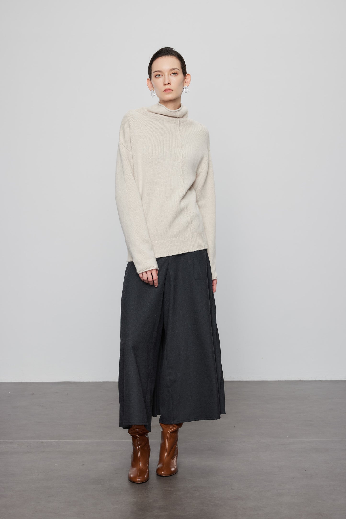 Relaxed Turtleneck Cashmere