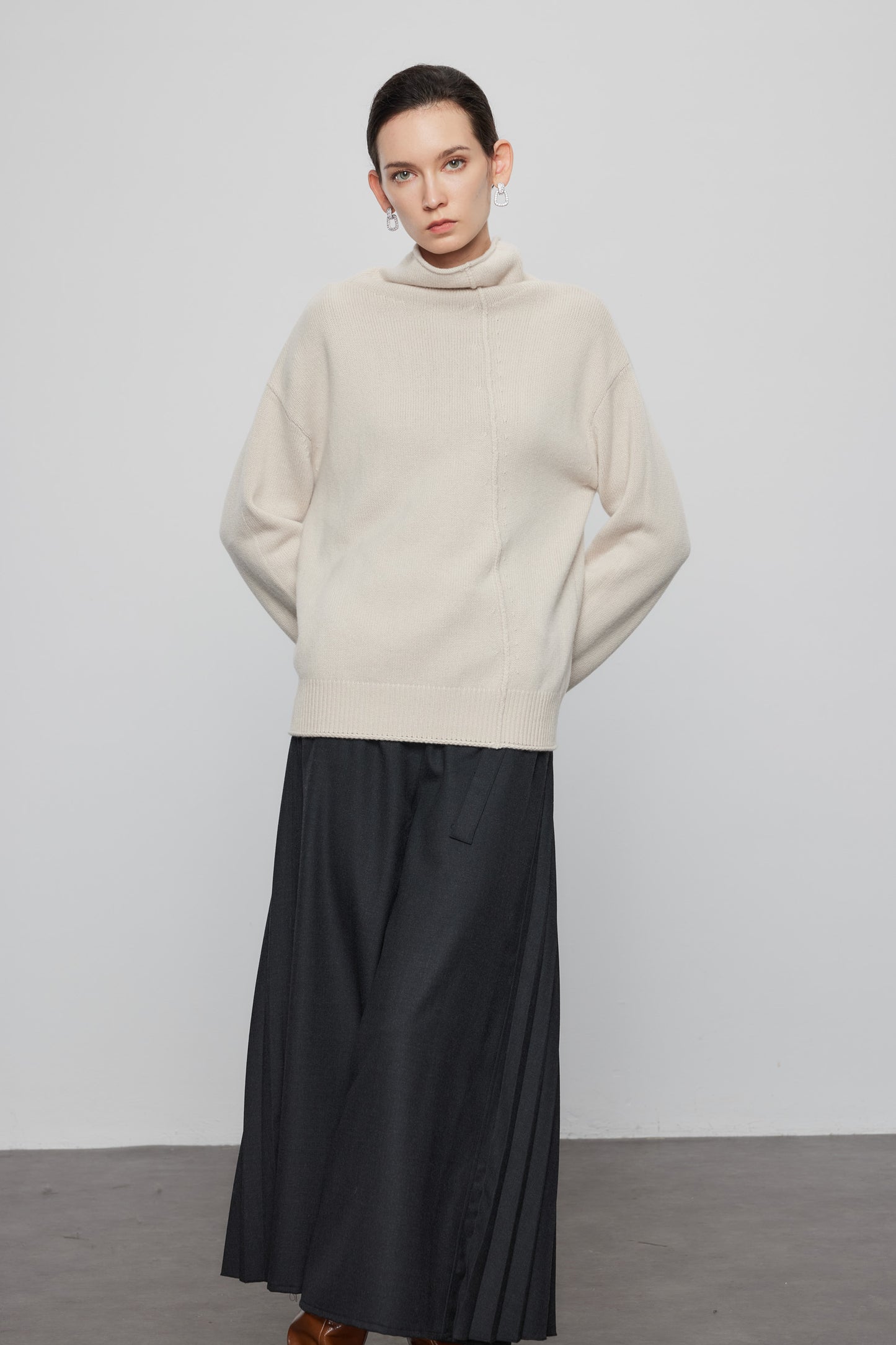 Relaxed Turtleneck Cashmere