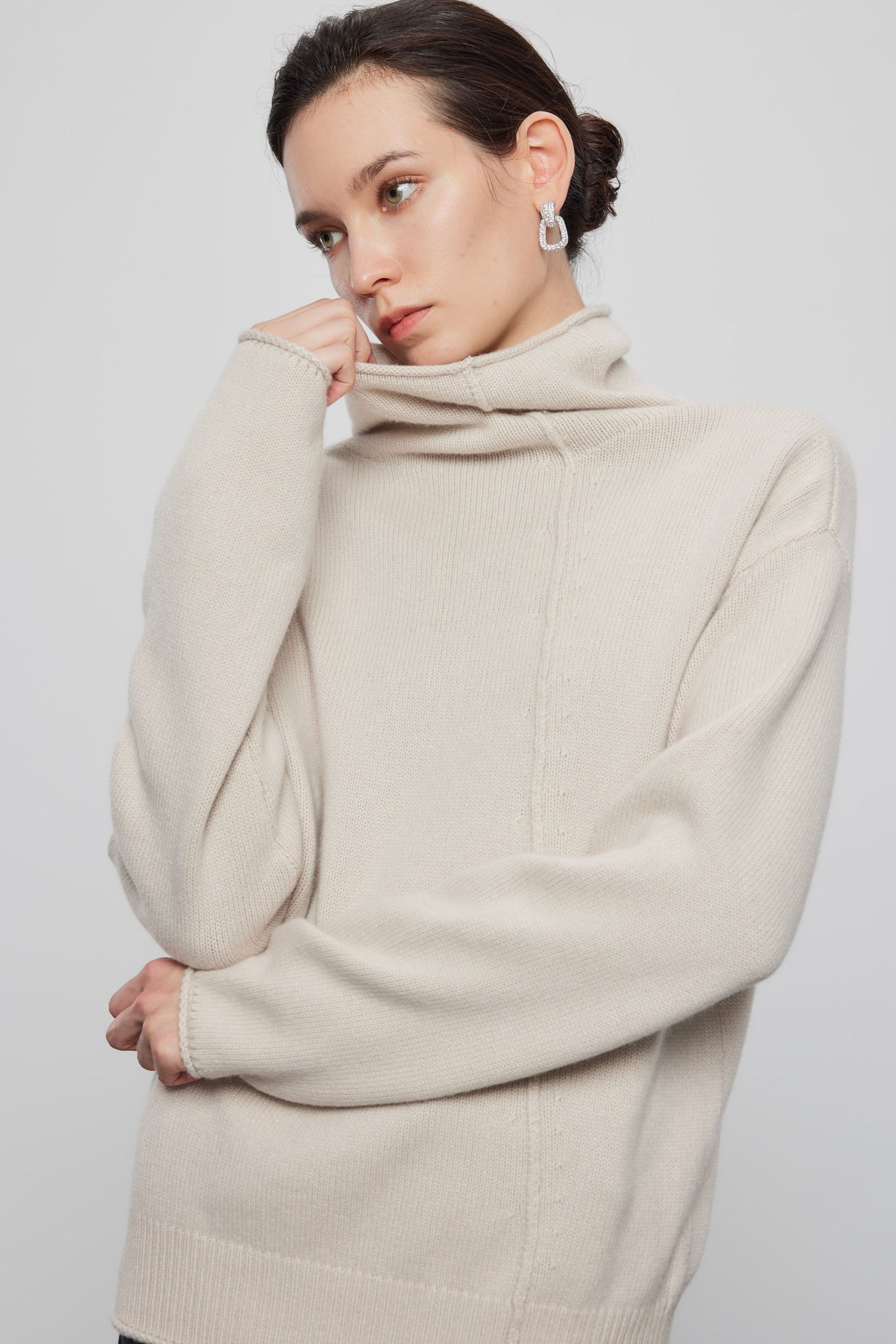 Relaxed Turtleneck Cashmere