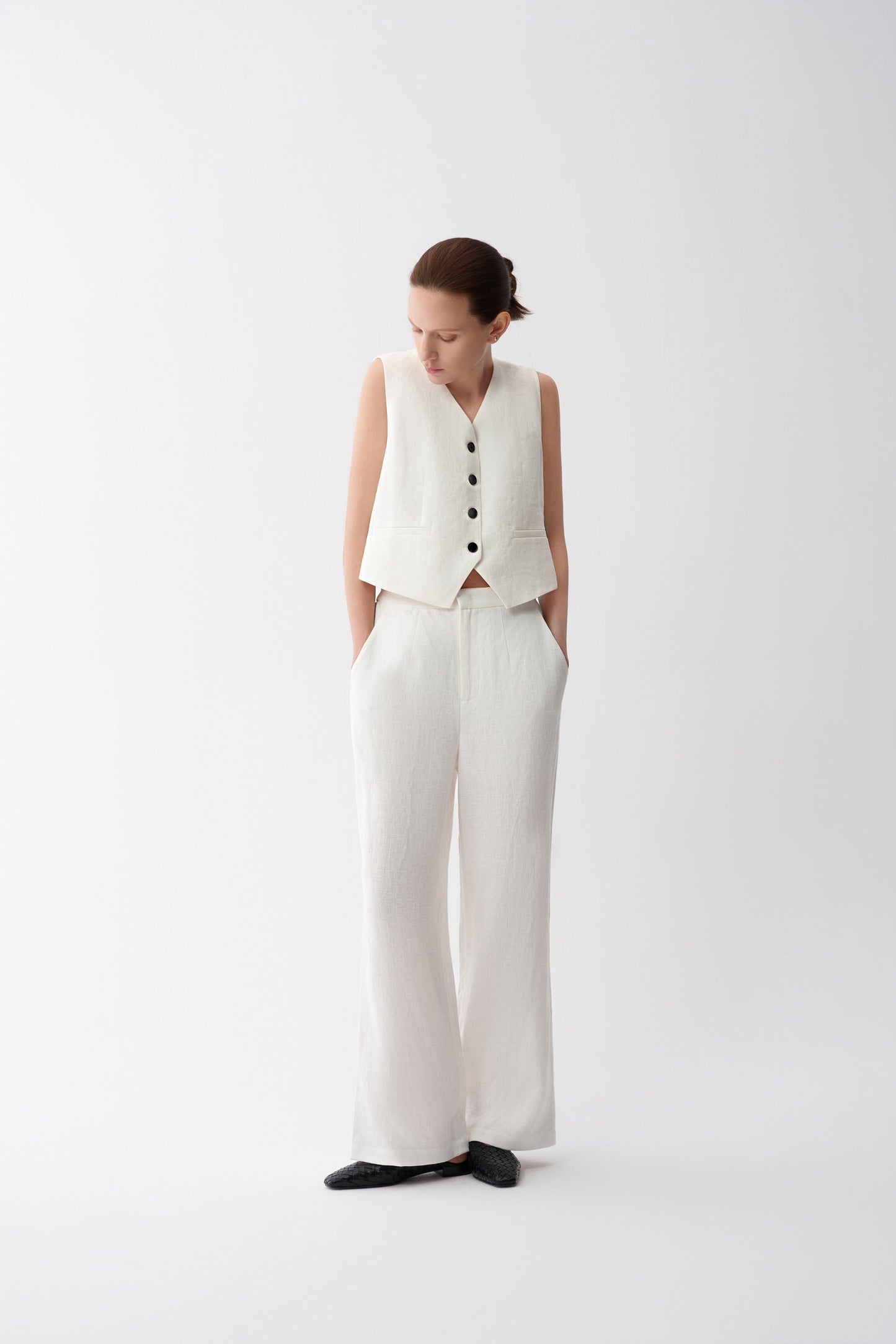 Pull On Linen Pants