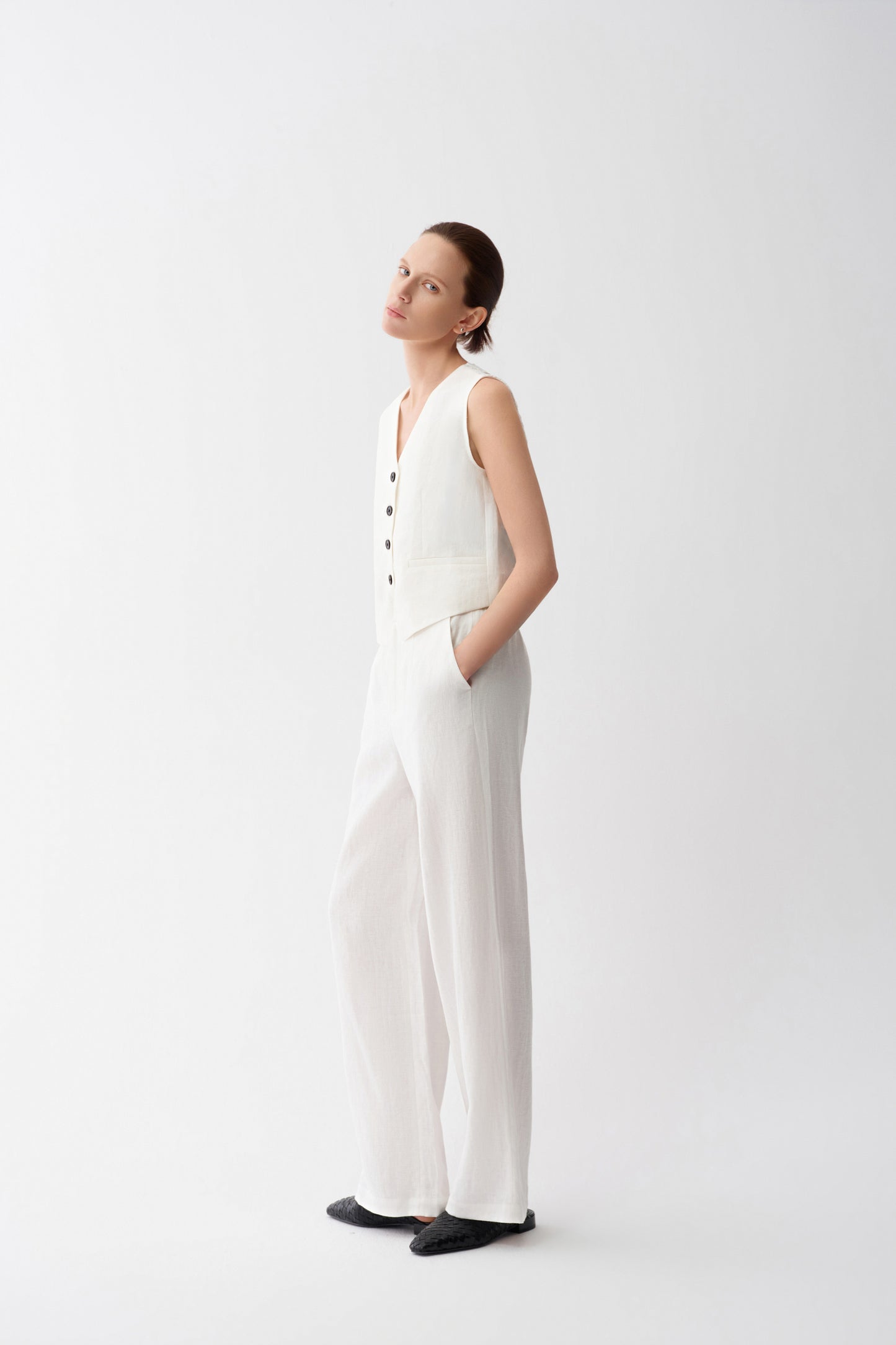 Pull On Linen Pants