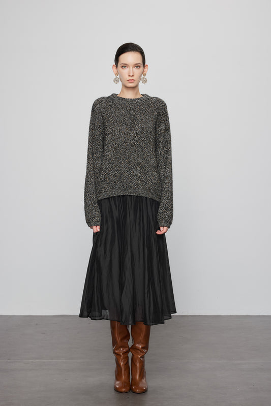 Melange Crewneck Pullover