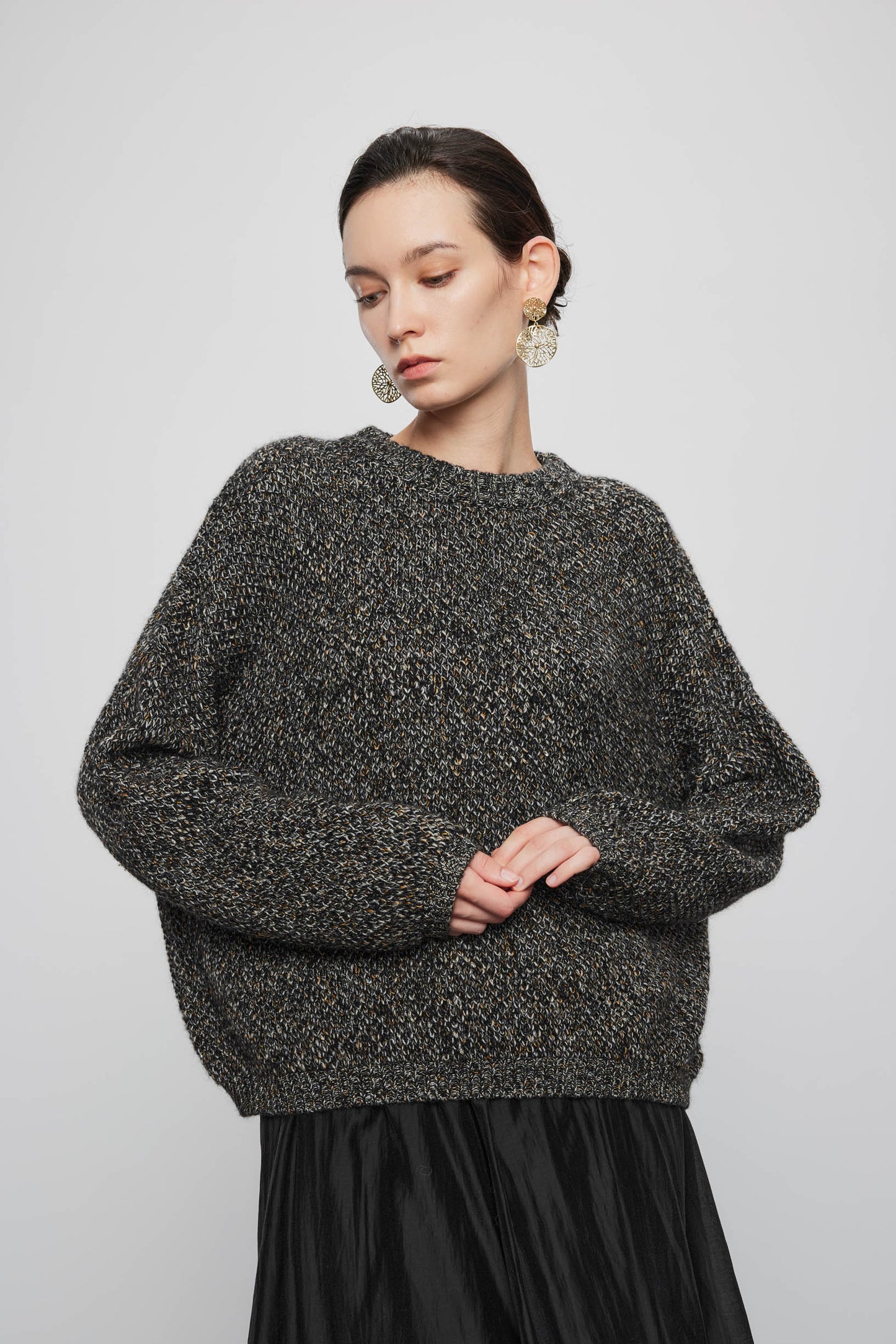 Melange Crewneck Pullover