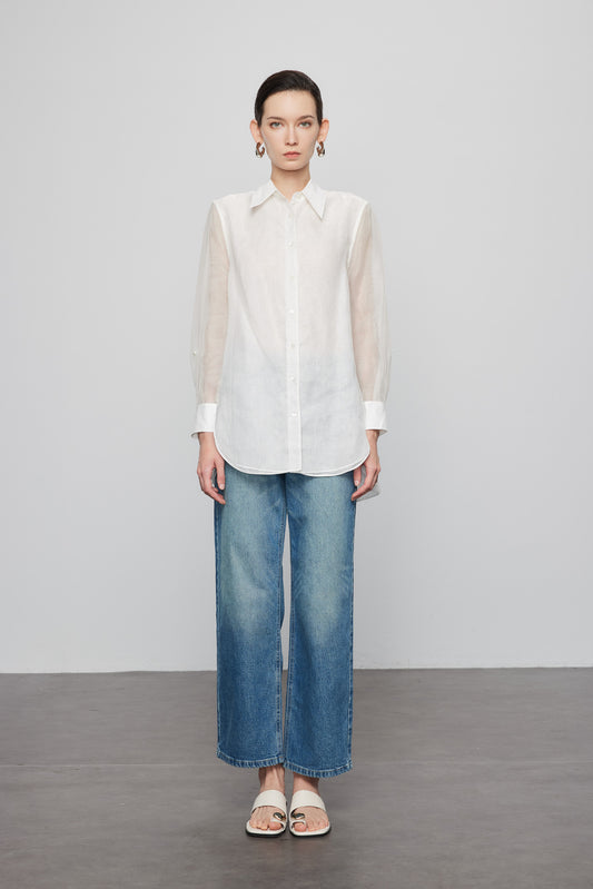 Linen and Silk Reversible Shirt