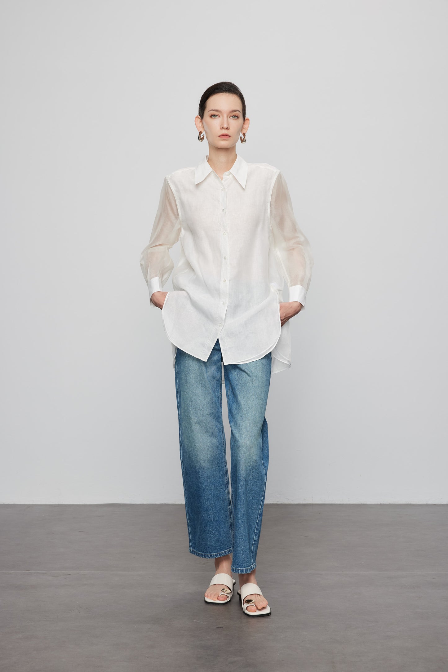 Linen and Silk Reversible Shirt