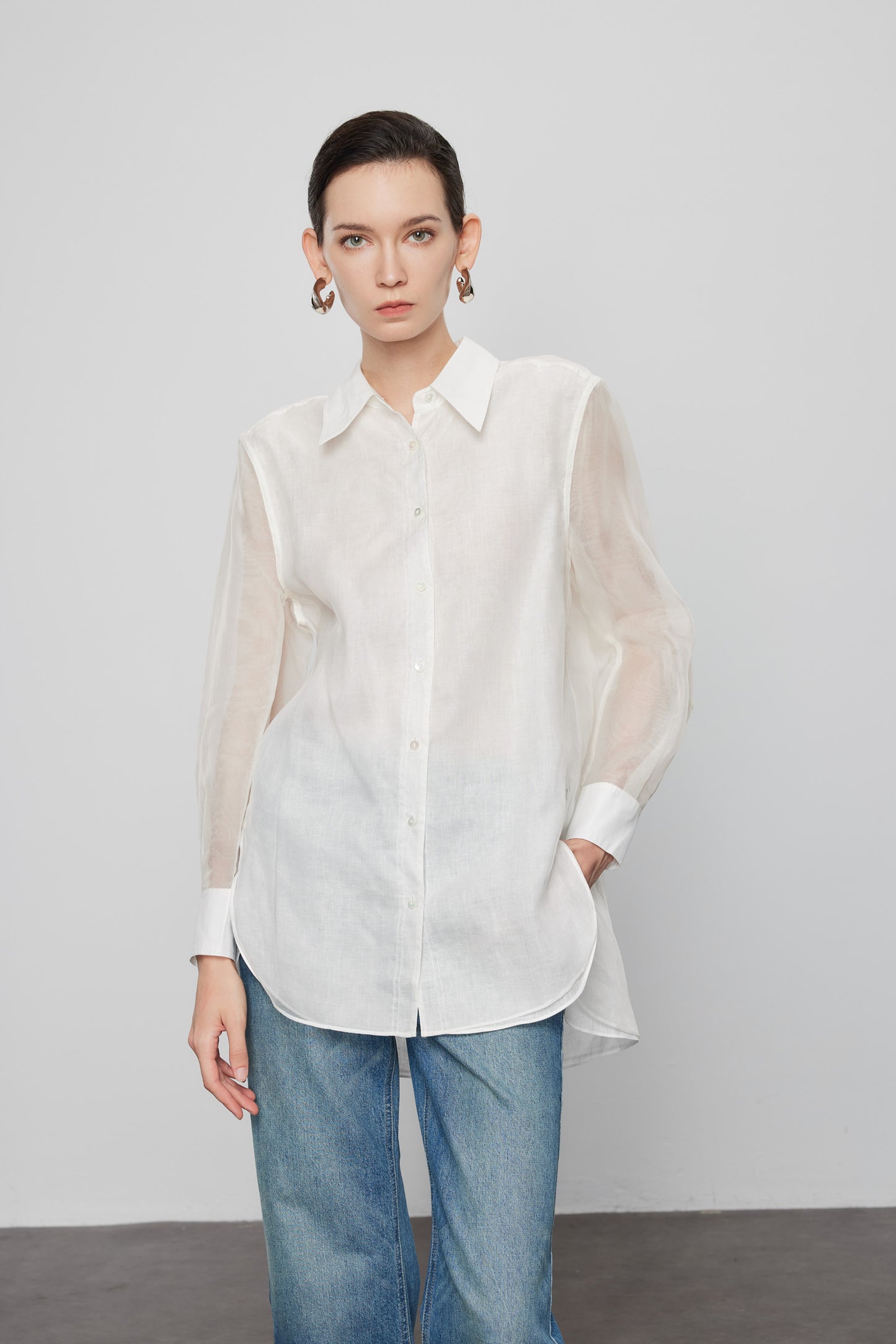 Linen and Silk Reversible Shirt