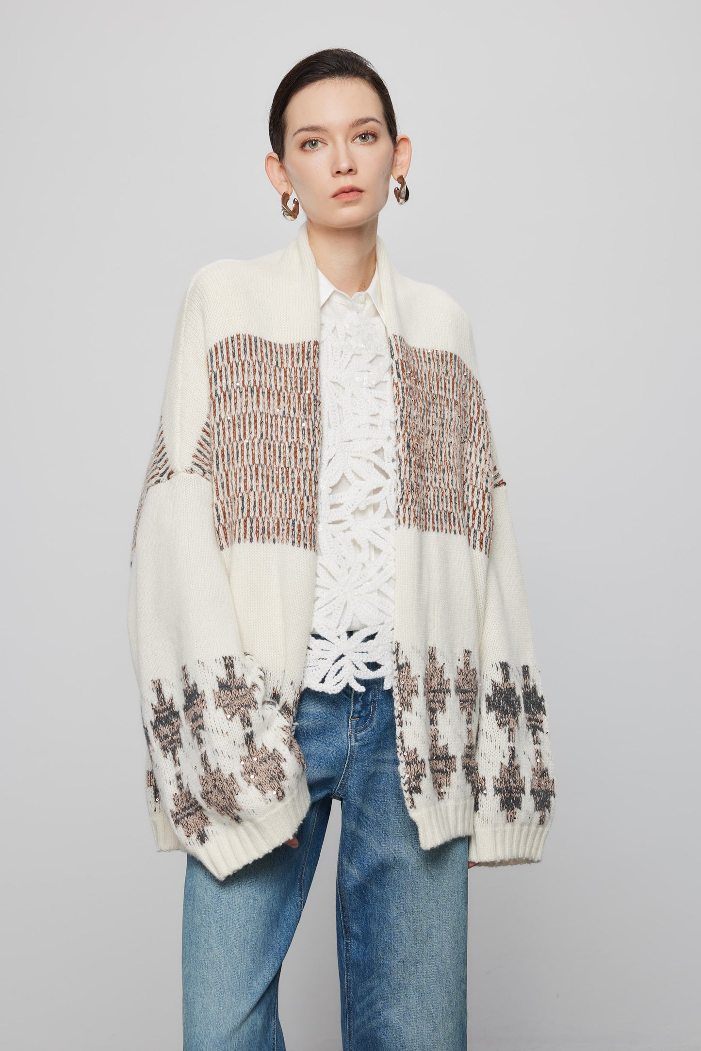 Nordic Knit Cashmere Cardigan