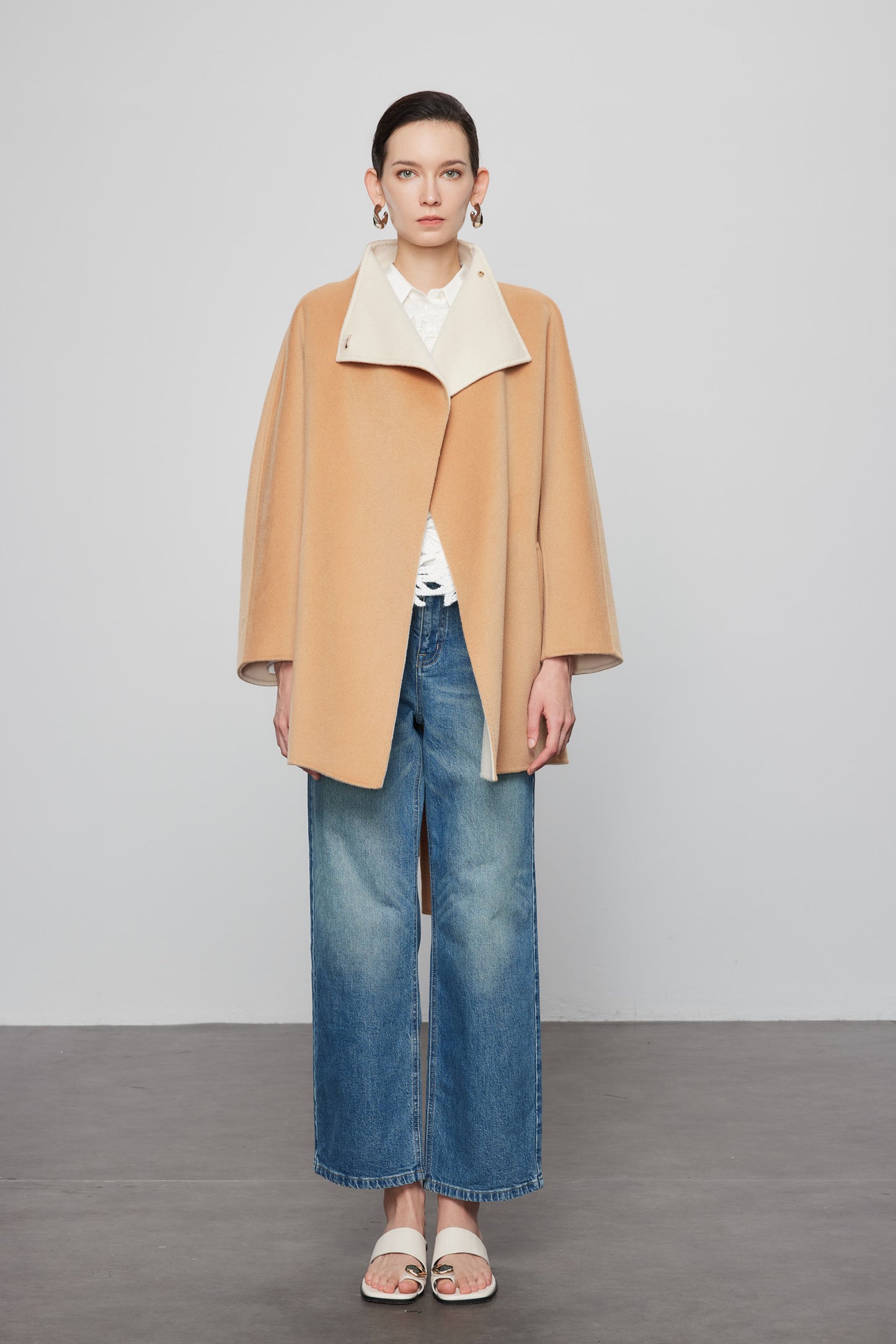 Dual Tone Oversized Coat