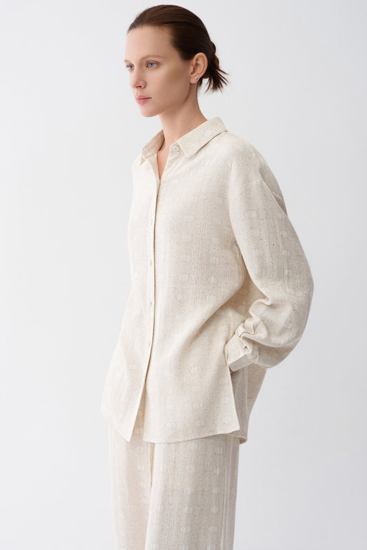 Linen-Blend Resort Shirt