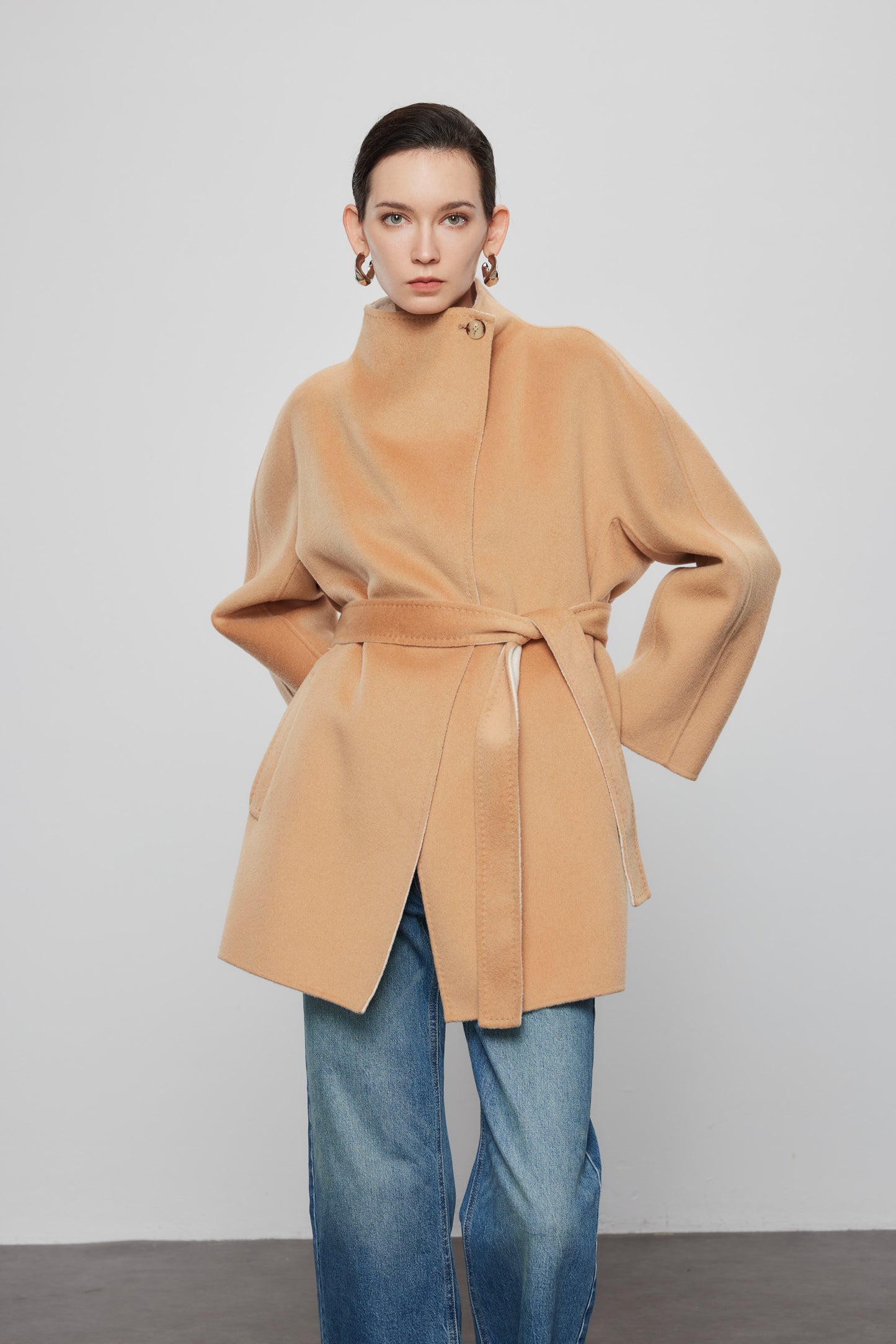 Dual Tone Oversized Coat