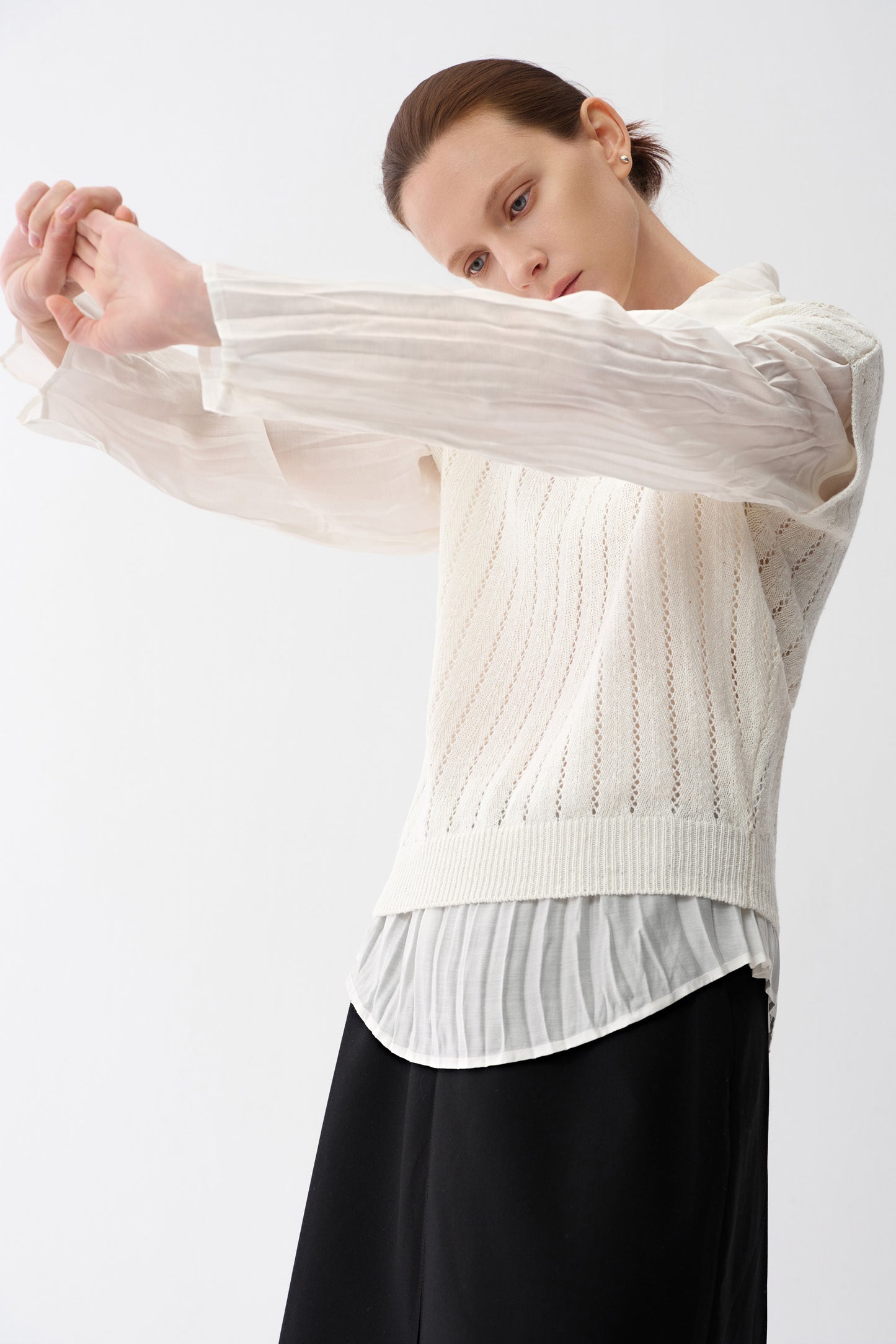 Openwork Linen Vest