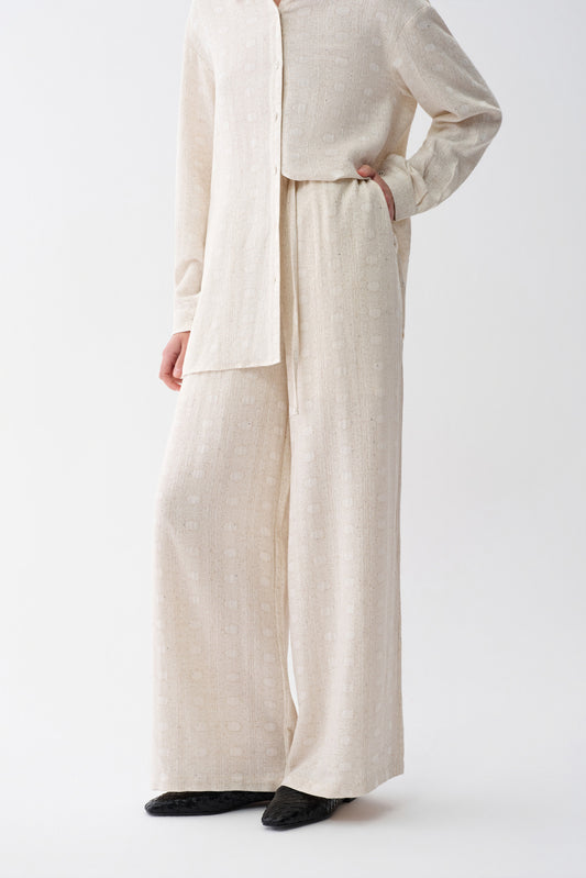 Linen-Blend Resort Pants
