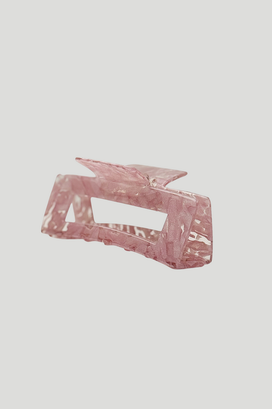 Acetate Blush Marble Claw Clip